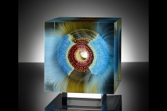 w.t.s.b.b.1 Detail 2 (2016) – 21x21x22 cm Optifloat, painted, glued, polished glass