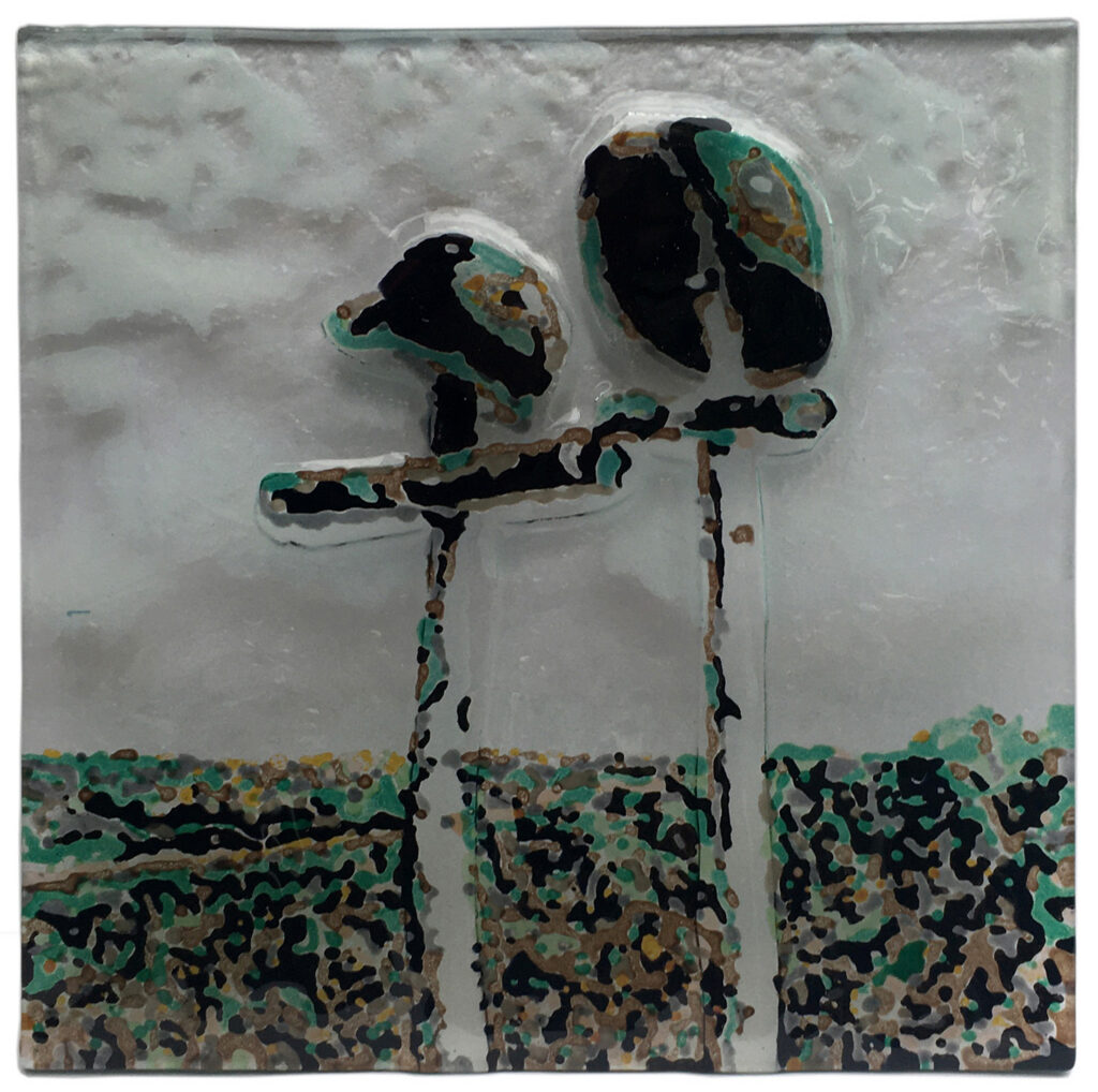 What Remains? <br>2022 · 30 x 30 x 0.6 cm · © Elke Mank
